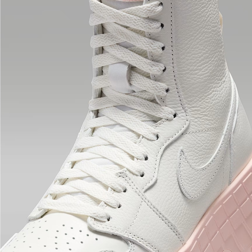Size 9- Air Jordan 1 Brooklyn High Sail Legend Pink W - Picture 7 of 9